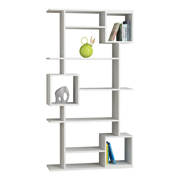 Hashtag Home Pearson 6Tier Freestanding Bookcase with Open